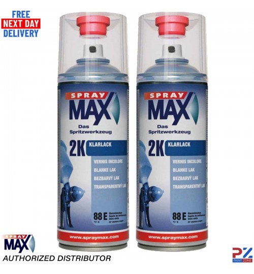 SprayMax 2K Clear Coat Gloss 400ml – 680061 – High Performance Lacquer X2